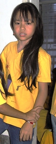 Shella Happy Kusuma in wereld-shirt