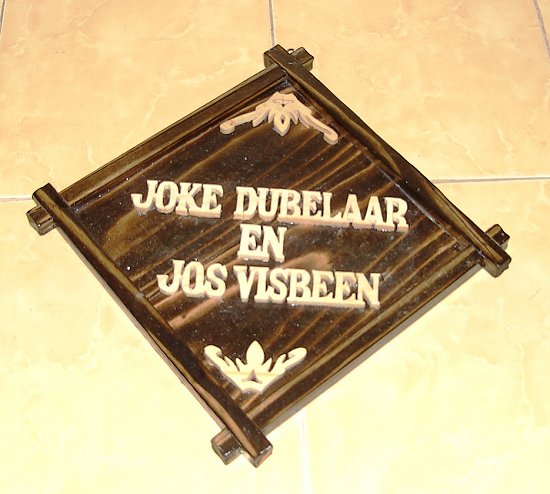 Bordje Joke en Jos.