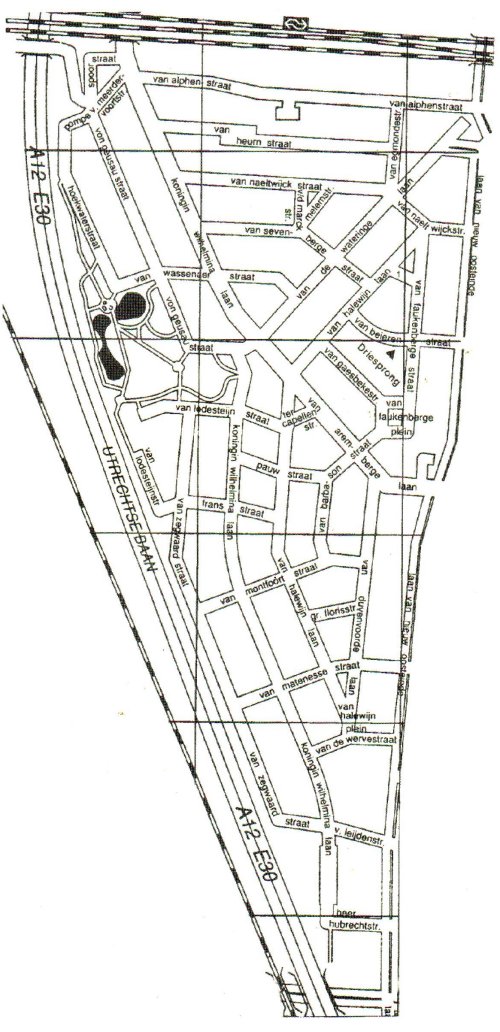 Plattegrond 'De Grote Driehoek' in Voorburg